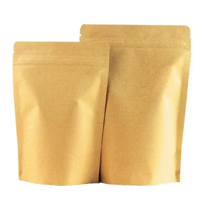 Пакет 135*200 Дой Пак бумажный с замком зип-лок, 50 шт Пакет 135*200 Дой Пак бумажный с замком зип-лок, 50 шт Коричневый - фото