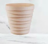 Кашпо "Бархан" (3,5л) Цв. Кремовый, (Арт. КШ-4321) Кремовый - фото