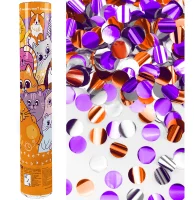 Пневмохлопушка (12/30 см), Кошечки Собачки, Круги фольга, Ассорти, Металлик, 1 шт., 923016  - фото