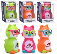 Интерактивная игрушка "Белка" в очках, в коробке, арт. HC-322  - фото