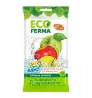 Влажные салфетки ECO Ferma №20 для обработки овощей и фруктов  - фото