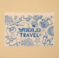 Пакет для путешествий «World travel», 14 мкм, 36 х 24 см 7876484 (1400) Время путешествий  - фото