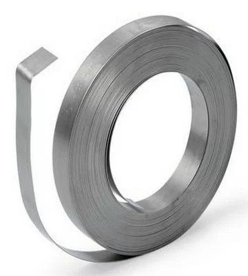 Лента стяжная металлическая 20мм*0,5мм* ~1088м Серебро - фото