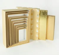 Коробка Нежный микс, Бежевый/Золото, Металлик, 37*27*11 см Золотой - фото