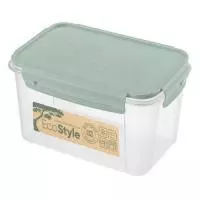 Контейнер для продуктов LOCK&OK 1,5Л (Зеленый флэк), арт. 437110836, 433155336 Зеленый - фото
