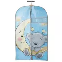 Чехол для одежды "Мишка", Д1000 Ш600, голубой, UC-101 Голубой - фото