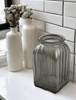Ваза "Ханна 1" серый 92-023-19 см., арт. 4840158245 Серый - фото