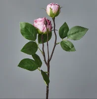 Цветок искусственный декоративный "Роза" 54*6см, 1шт, сиреневый Сиреневый - фото