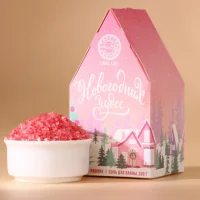 Соль для ванны 200 г, аромат пряной вишни, 10368206 Красный - фото