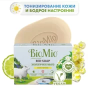 BioMio.  Экологичное туалетное мыло. Литсея и бергамот, 90г (24) 520.04187.01 Бежевый - фото