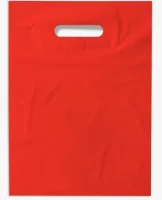 Пакет ПВД 300*400(+30), 70 мкр, красный 1/25 Красный - фото