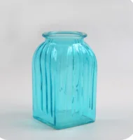 Ваза "Ханна 1" бир. 3262С 92-023-19 см., арт. 4840158304 Бирюзовый - фото