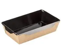 Коробка 800 мл 186/209*106/127*55 OSQ OpSalad 800 Black Edition (50/400) Коричневый - фото