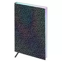 Записная книжка А5 80л ЛАЙТ, кожзам, Greenwich Line "Vision. Memphis", тон блок, голографический срез  - фото