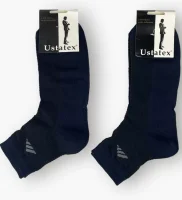 Носки мужские ЮСТА (хлопок) спортивные, полусетка, синий, р.39-40, арт. 1С19 Синий - фото