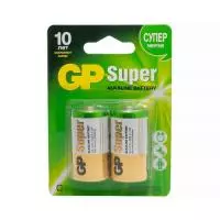 Батарейка GP Super Alkaline, LR14, блистер 2шт 14A-2CR2   - фото