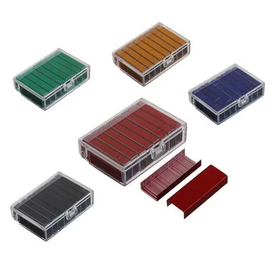 Скоба 24/6 Кангаро красная (800 шт)  - фото