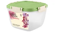 Контейнер для продуктов Sugar&Spice Barberry герметичный 1,35л квадратный фисташка (18), SE224410050  - фото
