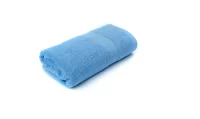 Полотенце махровое 460 г/м2  50*90 гладкокрашенное голубой, 50-90BS Голубой - фото