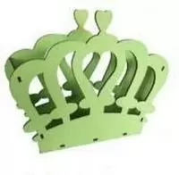 Ящик-корона для цветов 28,5*9,1*22,7, Зеленый чай Зеленый - фото