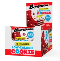 Печенье неглазированное ТМ "BOMBBAR" с начинкой со вкусом "Красный бархат" 40 гр   - фото