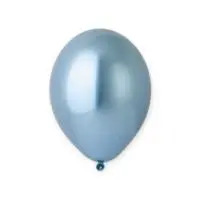Шар латексный BELBAL (14''/36см) В 105/605 Хром Glossy Blue 1 шт (1) Синий - фото