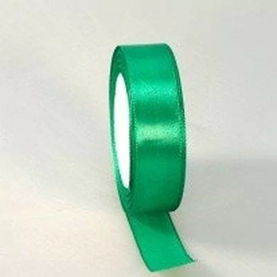 Лента тканная атласная 25мм*25Y Зеленая, арт. 0925-9/19, F014-25/19  - фото