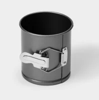 Форма для выпечки разъемная с а/п покрытием 10х10,5 см "Элин. Кулич" 3137338 Серебро - фото