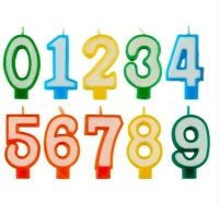 Свеча "Цифра 5"/32 два цвета С-00-94  - фото