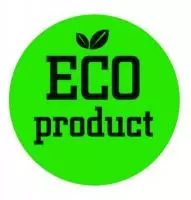 Этикетка Круг d39 (1/100) ECO продукт зеленая Зеленый - фото