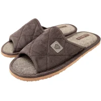 Туфли домашние мужские открытые J2023-01 (коричневый, 45(QR)) Коричневый - фото