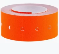 Этикетка 26*16 1/700 прямая оранжевая Оранжевый - фото