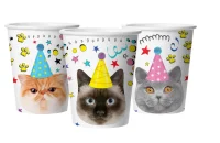 Стаканы (250 мл) Котики, 6 шт, арт. 77296  - фото