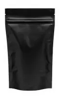 Пакет 240*330 Дой Пак металлизированный черный матовый с замком зип-лок, 50 шт Черный - фото