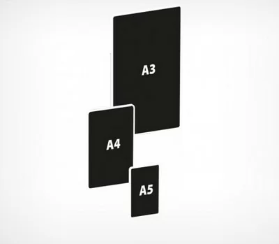 Табличка для нанесения надписей меловым маркером ВВ А4 черная Черный - фото
