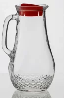 Кувшин "ВК-1200 Крист ВО" 1200 мл. в сборе с пласт. крышкой Прозрачный - фото