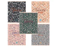 Тетрадь А5 96л. BRAUBERG скоба, клетка, обложка картон, Terrazzo (микс в спайке), 404437 Микс - фото