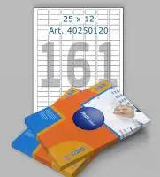 Этикетка Multilabel (25х12)мм, бел.  ф.А4, арт.30250120, прям., клей постоянный, упак.=50л. Белый - фото