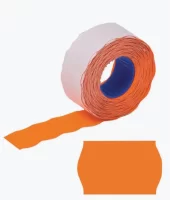 Этикетка 26*16 прямоугольная оранжевая, КОМПЛЕКТ 5 рулонов по700шт Оранжевый - фото