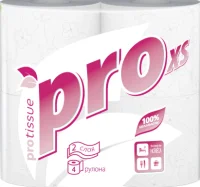Туалетная бумага Protissue 2-сл 4рул, 18м, целлюлоза, сист Tork Т4, арт. С177 Белый - фото