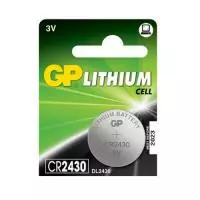 Батарейка GP Lithium, CR2430, блистер 1 шт CR2430-2C5  - фото