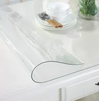 Клеенка силиконовая прозрачная Dekorelle на стол 80*120 см, толщина 0,8мм SN8020-1  - фото