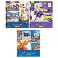 Тетрадь 80л., А5, клетка ArtSpace "Colorful ideas", цвет в ассортименте  - фото