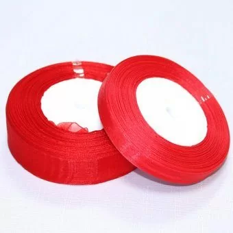 Лента тканная органза Красный 25мм*50Y, арт. F014-43/1026-25 Красный - фото