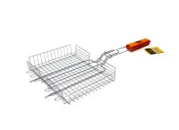 Решетка-гриль глубокая 28х22cm, BBQ time (12) Серый - фото