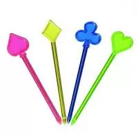 ШПАЖКА  8,7 СМ "КАРТЫ"  1/35 (100) Разноцветный - фото