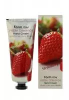 KR/ FarmStay Крем для рук Visible Difference Hand Cream Strawberry (Клубника), 100мл  - фото