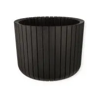 Кашпо ШАТО D380мм H300мм  29л  Коричневый ротанг М 3040 Коричневый - фото