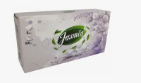 Салфетки косметические нон-стоп “Ясмин” в коробке 2сл 100л (40) Белый - фото