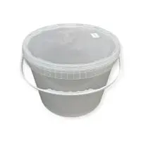 Комплект Ведро 11,3л прозрачное + Крышка д/ведра D-290мм Комплект Ведро 11,3л прозрачное + Крышка д/ведра D-290мм Прозрачный - фото